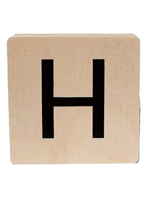 minimou wooden letter - H