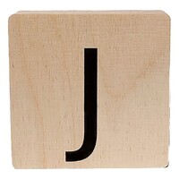 wooden letter - J
