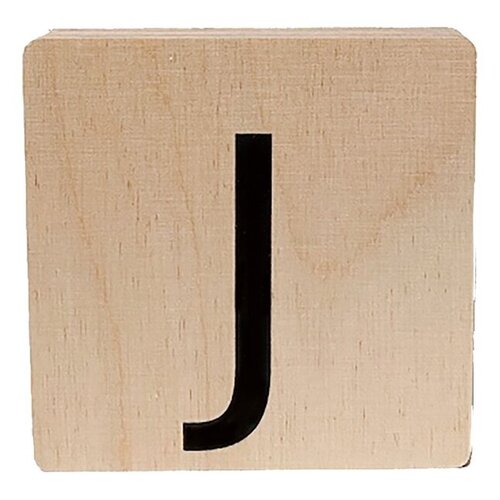 minimou wooden letter - J