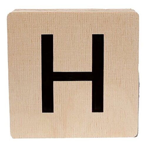 minimou wooden letter - H