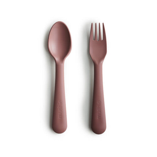 mushie Fork & spoon - woodchuck mushie Fork & spoon - woodchuck