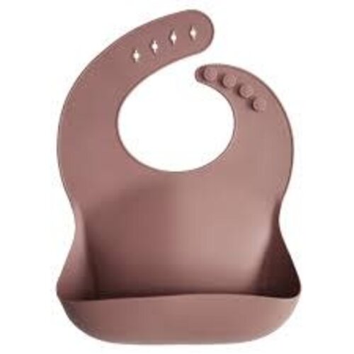mushie silicone bib - woodchuck mushie silicone bib - woodchuck