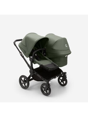 bugaboo Donkey 5 Duo kinderwagen met forest green - black onderstel