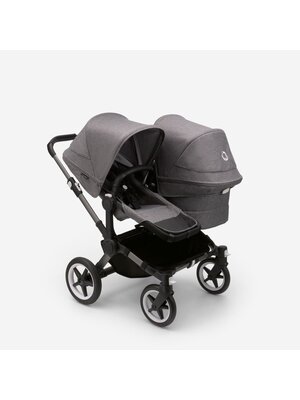 bugaboo Donkey 5 Duo kinderwagen met grey melange - graphite onderstel