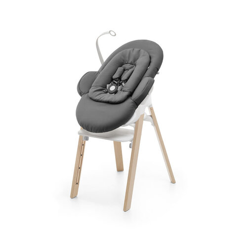 stokke Steps Bouncer Herringbone Grey / White onderstel