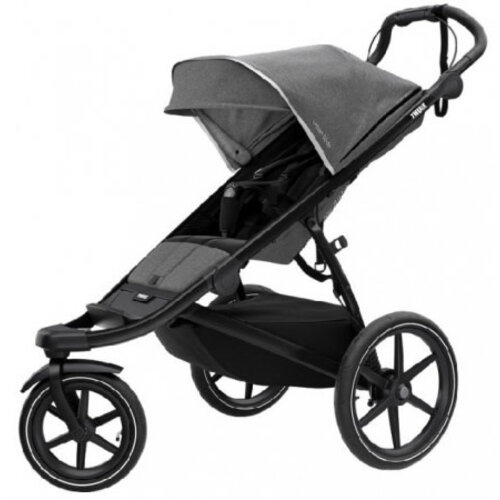 thule Urban Glide 2 kinderwagen black/gray melange + bassinet