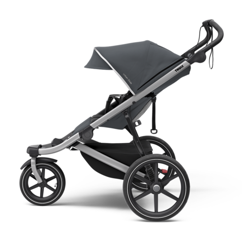 thule Urban Glide 2 kinderwagen black/gray melange + bassinet