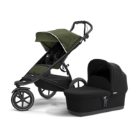 Urban Glide 2 kinderwagen Black/Cypress Green + bassinet