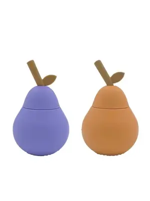 oyoy living design Pear cup - pack of 2 Apricot/Purple