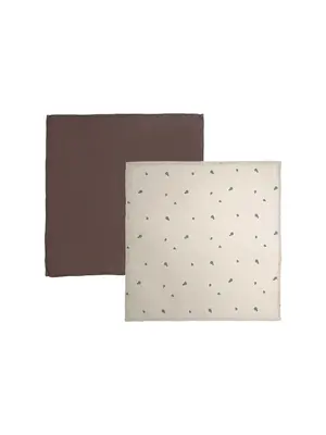 oyoy living design Yummy Muslin - Pack of 2 brown/clay