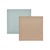 Yummy Muslin - Pack of 2 blue/camel