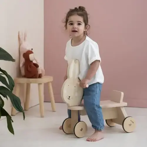 trixie baby Houten fiets 4 wielen - Mrs. Rabbit