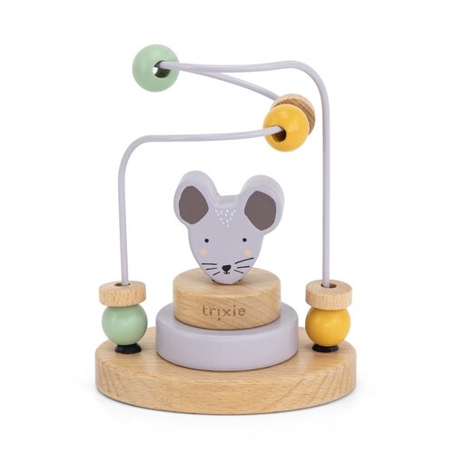 trixie baby Houten kralenframe - Mrs. Mouse