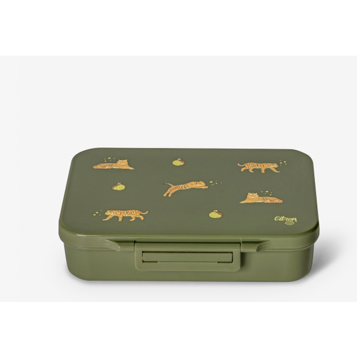 citron tritan lunchbox - tiger