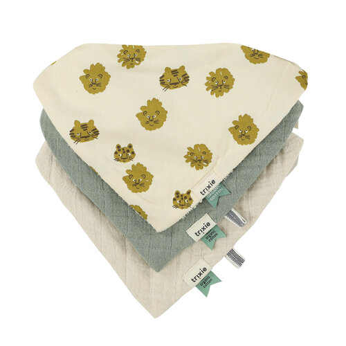 Trixie baby Bandana slab 3-pack mix - Lucky Leopard Trixie baby Bandana slab 3-pack mix - Lucky Leopard