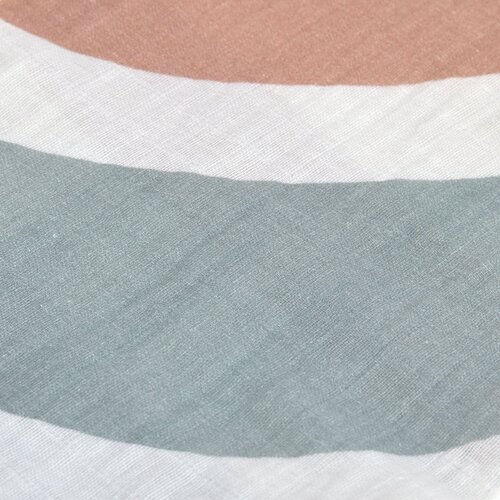 lassig swaddle & burp blanket L rainbow powder blue (85x85cm)