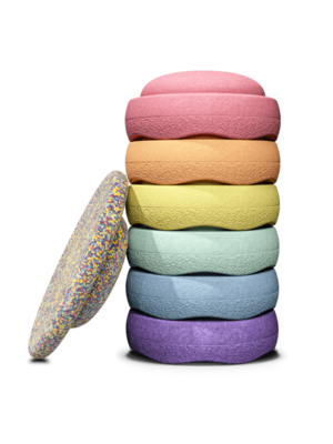stapelstein Rainbow Set pastel bundle 6+1