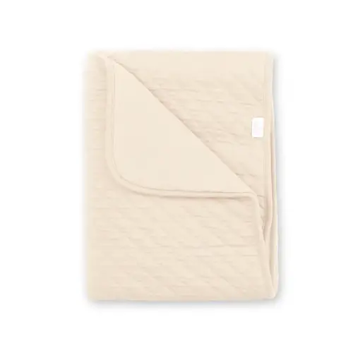 BEMINI Deken Pady 75x100cm pady quilted + jersey tog 3 cream BEMINI Deken Pady 75x100cm pady quilted + jersey tog 3 cream