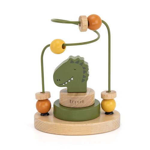 Trixie baby Houten kralenframe - Mr. Dino Trixie baby Houten kralenframe - Mr. Dino