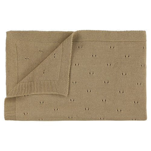 Trixie baby Gebreid dekentje | 75x100cm - Sand Trixie baby Gebreid dekentje | 75x100cm - Sand