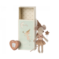 Tooth fairy mouse in matchbox, rose