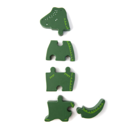 trixie baby Houten dierenvormpuzzel - Mr. Crocodile