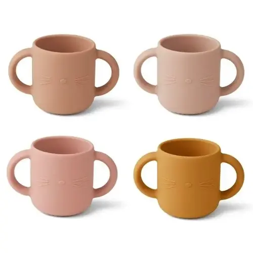 liewood Gene Cup 4 Pack - Cat rose multi mix