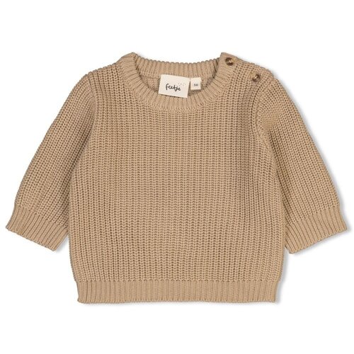 feetje Sweater gebreid Taupe - The Magic is in You