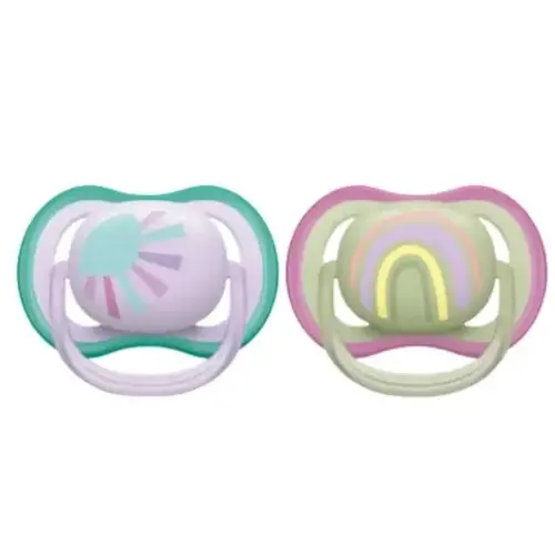 Avent 0-6m Ultra Air lavender rainbow Symmetrisch - Silicone Avent 0-6m Ultra Air lavender rainbow Symmetrisch - Silicone