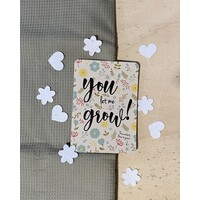 'you let me grow' - bloom card flowers confetti