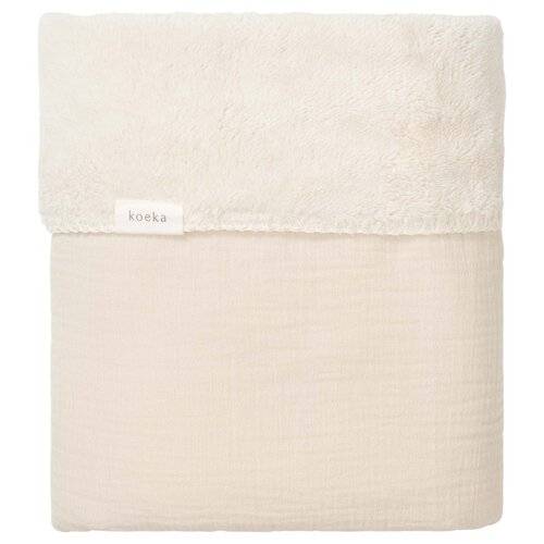 koeka Ledikantdeken Teddy Faro warm white