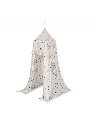 liewood Luke canopy tent print abstract off white