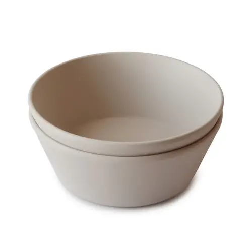 mushie bowl round - Vanilla (2PCS.)