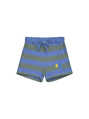 bonmot Short allover wide stripes Mid Blue