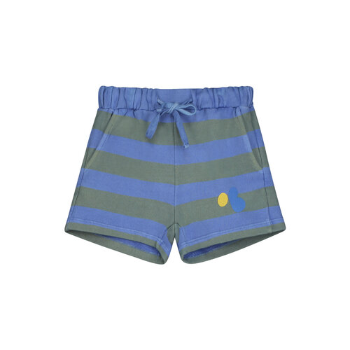 bonmot Short allover wide stripes Mid Blue