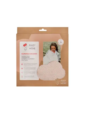 baby on the move Nursing cocoon coral polkas