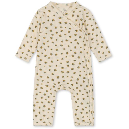 konges slojd basic newborn onesie gots peonia limone