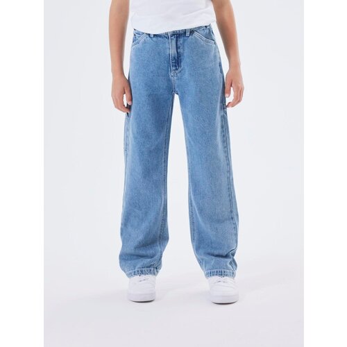 name it NKMRYAN straight jeans medium blue denim
