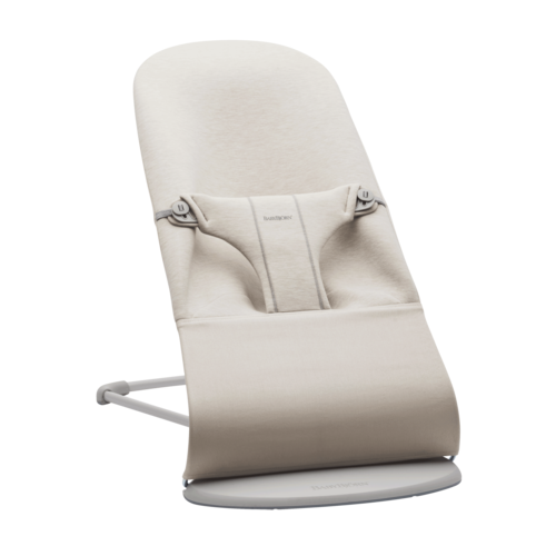 babybjorn Bouncer bliss 3D jersey - light beige/light grey frame