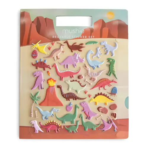 mushie Reusable Sticker Set (Dino's)