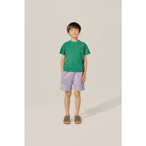 the campamento green striped kids tshirt