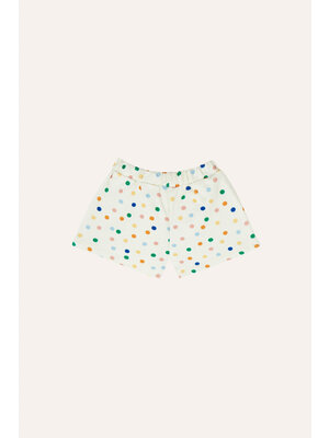 the campamento dots allover baby shorts