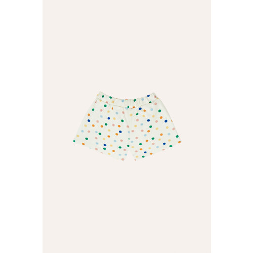 the campamento dots allover baby shorts