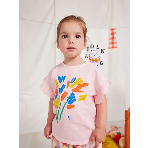 bobo choses Baby Fireworks ruffle t-shirt