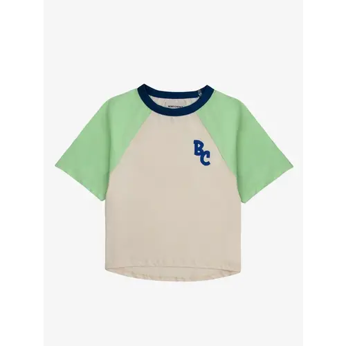 bobo choses BC Color Block raglan sleeves t-shirt jade green