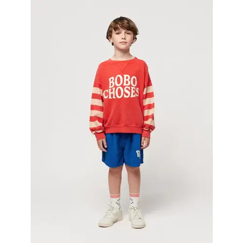 bobo choses BC terry bermuda shorts prussian blue