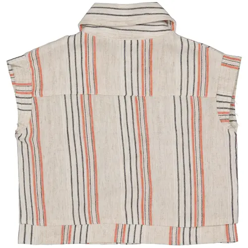 levv labels Miepl blouse taupe stripe