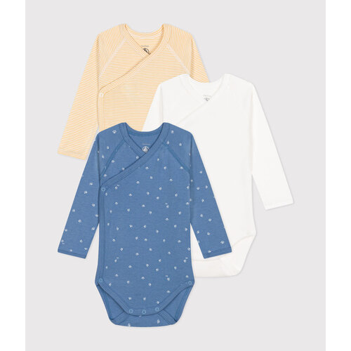 petit bateau set van 3 katoenen overslagbody paw print