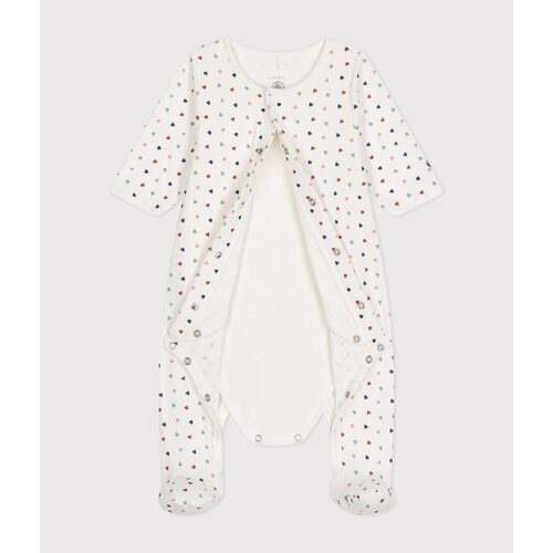 petit bateau Tubic babypyjama met multi hearts