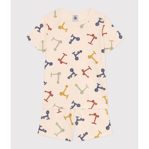 petit bateau Katoenen pyjamashort in stepprint